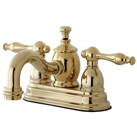 Kingston Brass KS7102NL 4" Centerset Bathroom Faucet, Polished Brass KS7102NL